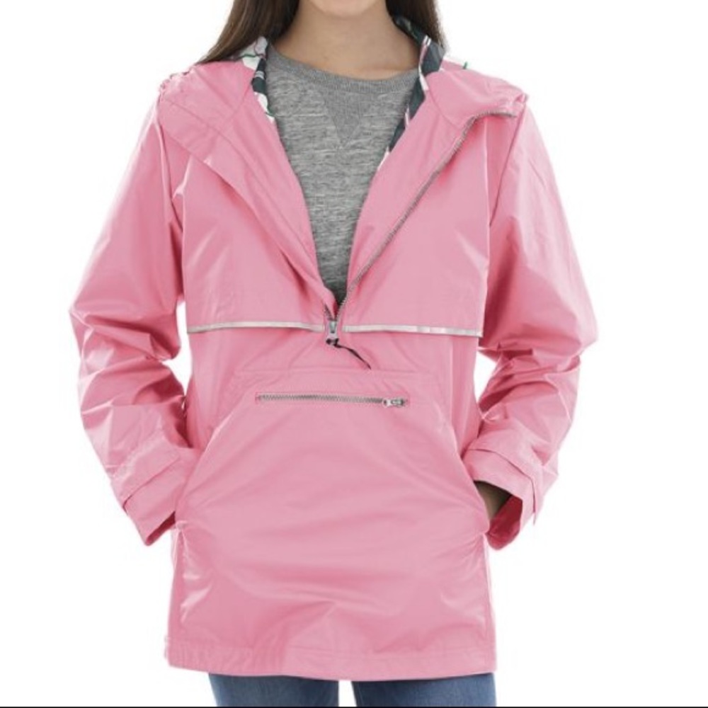 Charles River, Pink, Pullover Rain Jacket - image 1